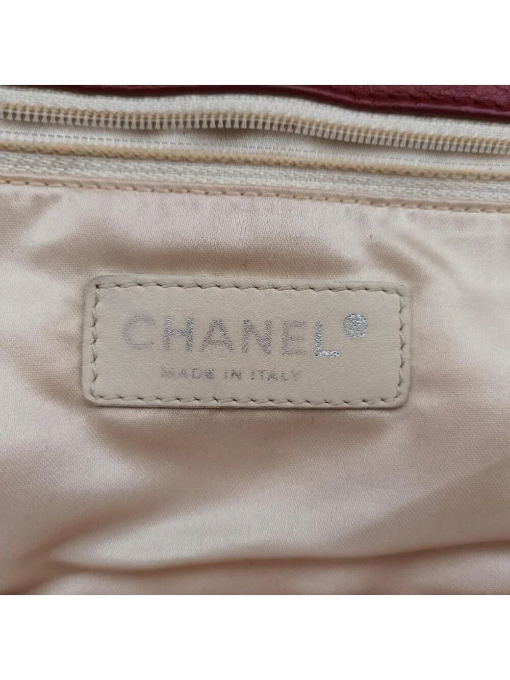 Chanel 2.55 East West Red Leather Handbag